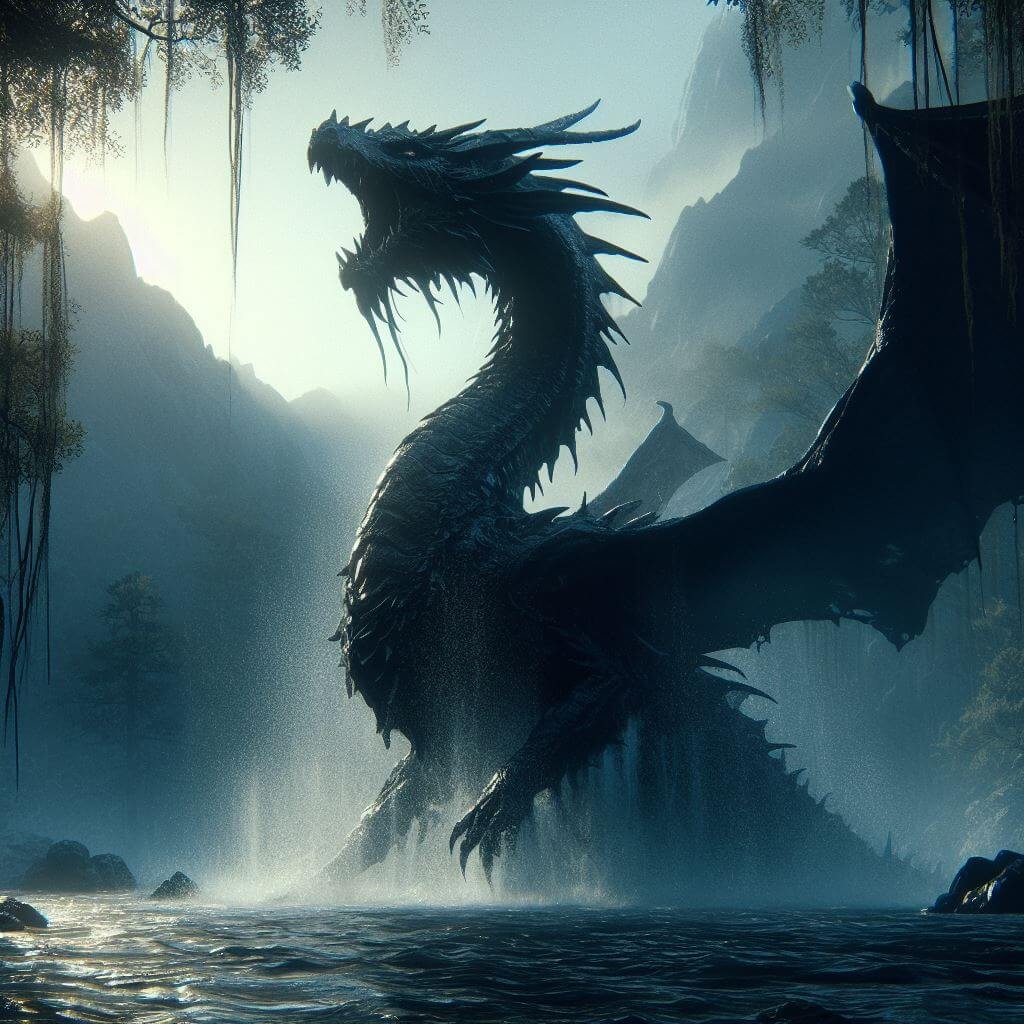 YOUNG BLACK DRAGON: The Swamp Dragon